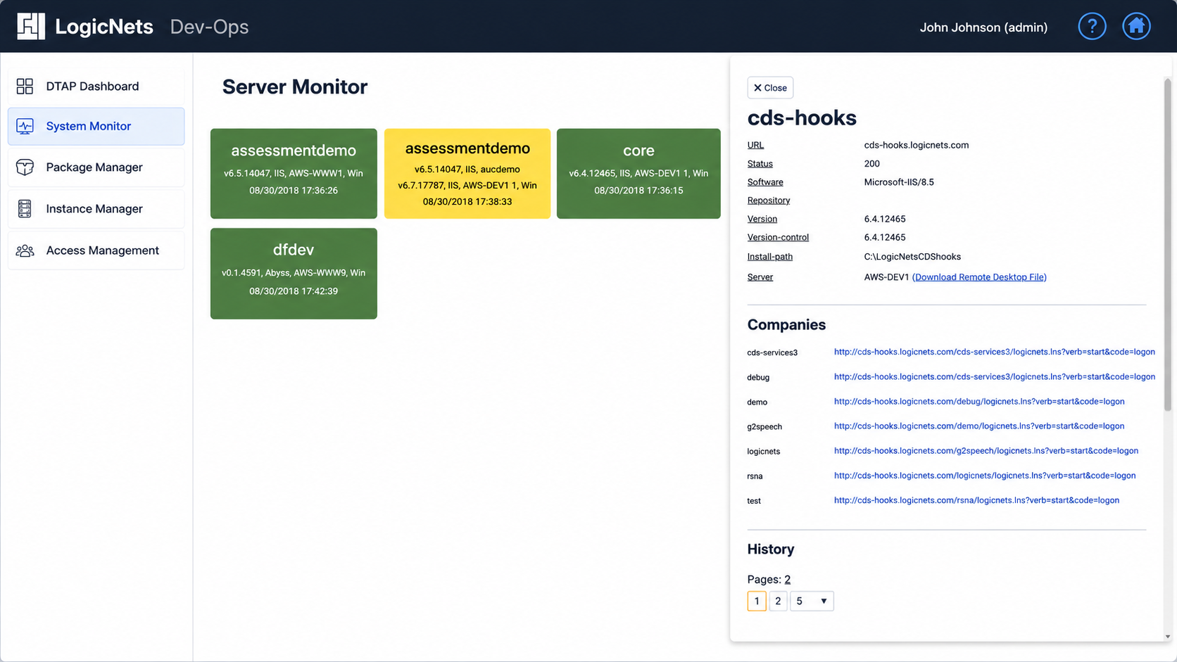Manage Applications